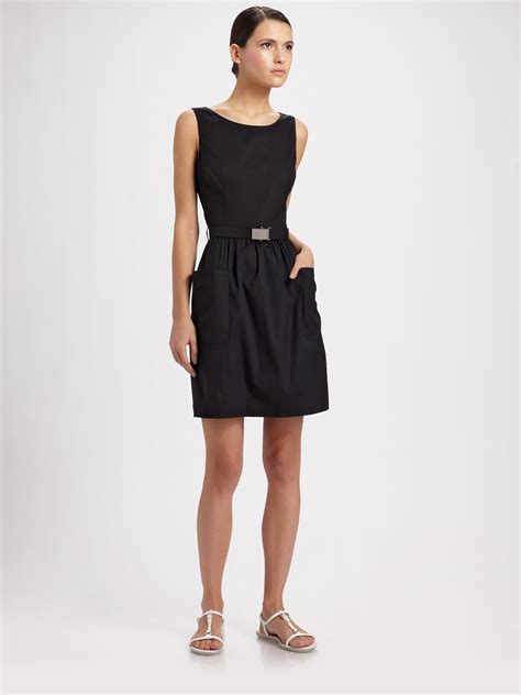 prada black dress mini|Prada Dresses .